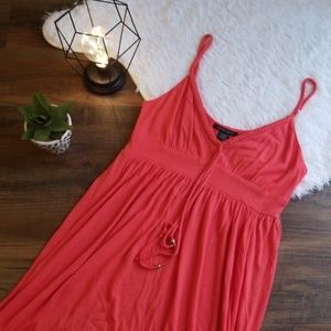 Boston Proper S Watermelon Braid Trim Dress Casual